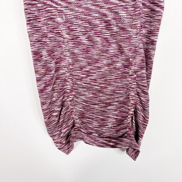 Athleta Small S Purple Spacedye Fastest Track Racerback Tank Top Seamless Scoop - Picture 4 of 10